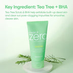 BANILA CO Clean It Zero Tea Tree Pore Peeling Gel | Facial Polish & Vegan Exfoliating Gel for Oily, Acne-Prone Skin | Gentle Scrub with BHA & Tea Tree for Smooth Texture & Clear Pores(120ml/4.05fl.oz)