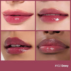 Laka Fruity Glam Tint, 4.5g/0.15oz, Glowing Lip Stain with Wide Color Spectrum, Hydrating & Lightweight Texture, Long-Lasting Bold Stain, Non-Sticky, Vegan, K-Beauty (#102 Dewy)