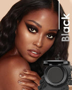 Black Eyeshadow Handmade Goth Eye Sahdow Makeup Palette for Halloween Pigmented Long Lasting Black Matte Eyeshadow-1Black