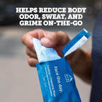 Oars + Alps Cooling Face & Body Wipes, Dual Sided Cleansing Wipes Towelettes for Post Workout, Activities,Commutes, Dermatologist Tested Skin Care with Menthol & Ginseng, Travel Friendly, 14ct