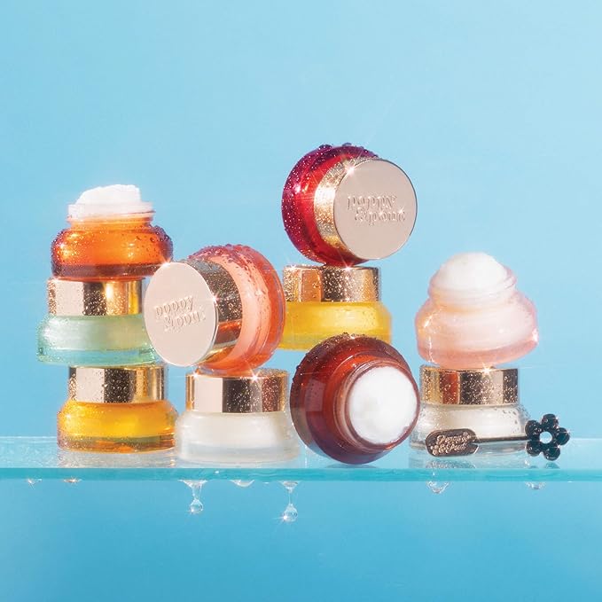 Poppy & Pout Cinnamint Overnight Lip Mask – Nourishing Natural Lip Treatment with Shea Butter & Beeswax – Cruelty Free, Recyclable Glass Jar (0.65 oz)