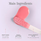 Cote Beauty's Peptide Lip Shine in Lyla, Ultra Hydrating & Long-Lasting Coral Plumping Lip Gloss for Women with Hyaluronic Acid, Shea Butter & Jojoba Oil, Vegan & Cruelty-Free, 0.12 Fl Oz