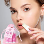 100 Set Pink Ribbon Breast Cancer Awareness Gifts Bulk, 100 Lip Balms, 100 Organza Gift Bags and 100 Tags Perfect for Charity Events, Survivors Awareness Campaigns