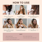 Big Size 1200W Dual Voltage Hot Air Brush Dryer, 110-240V 4 in 1 Ionic Blowout Hair Dryer Brush & Styler Volumizer with 75MM Oval Titanium Barrel for Long & Thick Hair