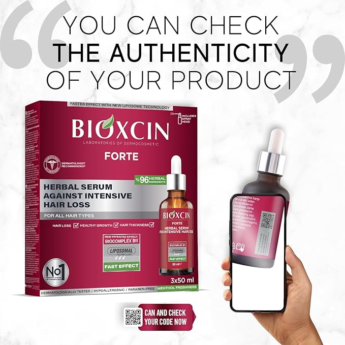 Anti-Hair Loss Hair Growth Serum Biotin & Keratin Hair Oil Treatment for Thinning, Weak & Damaged Hair Nourishing Scalp Serum for Stronger, Thicker, Fuller Hair, Men & Women, Daily Use 3 X 50 ML