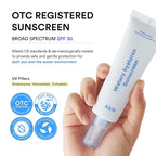 Abib Watery Hyaluron Sunscreen Moisture Tube Broad Spectrum SPF 30 1.69 fl oz / 50ml | Korean Suncreen Suncare Sunblock No White cast Reef Safe Hyaluronic Acid Niacinamide Vitamin C Collagen