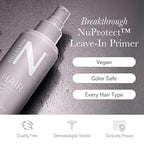 NULASTIN NuProtect Leave In Conditioner Spray - Silicone-Free Heat Protectant, Detangler Spray, Split Ends Hair Treatment & Styling Primer - Color-Safe Formula with 24HR Frizz Control (5 Fl Oz)