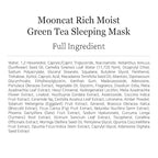 Green Tea Sleeping Mask 75ml – Rich Moisture Night Mask, Hypoallergenic, Calms Redness, Deep Hydration for Sensitive Skin, Non-Sticky Korean Skincare