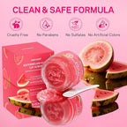 AMOADO Sugar Lip Scrub for Dark Lips – Exfoliating Lip Scrub for Smooth & Soft Lips with Watermelon & Guava, Lip Exfoliator & Moisturizer for Dry, Chapped Lips, Natural Lip Care, 1.2 oz/35g