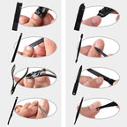 26 PCS Nail Clippers, ONEHERE Premium Manicure Set, Professional Grooming Gift Kit, Pedicure Kit, Facial, Hand, Foot, Cuticle Nail Care Tools, Fingernail Clippers with Luxurious Portable Travel Case