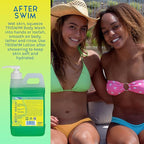 TRISWIM Chlorine Removal Body Wash Jug 64oz with Pump | After Swim Care | Moisturizing Chlorine Soap For Swimmers And Athletes, (Zen Lime + Mango)