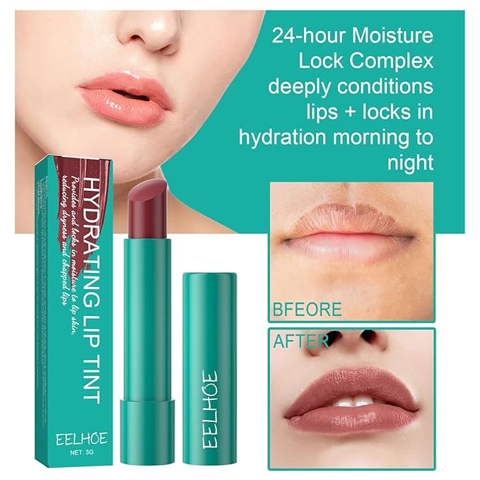 2 Colors Hydrating Lip Gloss,Lip Plumper Gloss,Moisturizing Glossy Transparent Lip Tint Care Lip Chapped Dead Skin Natural Lip Balm Make Lips Fuller(MUTED ROSE+WARM SIENNA)