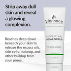 Vibriance Ultra-Gentle Face Scrub, 4 fl oz - Exfoliating Facial Wash Unclogs Pores - Sulfate and Paraben-Free Exfoliator For All Skin Types - Made with Natural Ingredients