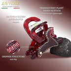 2026 Original Italian Designed Christmas Hair Barrettes for Women, Plant-Based Acetate France Barrettes for Birthday Girls Fine Thin Hair, Handmade Hair Clip With Gift Box-Steed Twilight