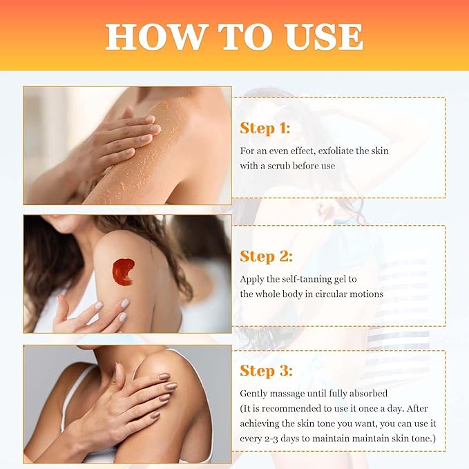 Brown Tanning Gel Tanning Cream,Tanning Accelerator Cream, Soft Brown Intensive Tanning Luxe Gel, Tanning Cream for Sunbeds & Outdoor Sun 150g*1PCS