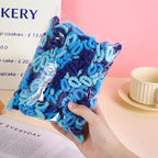 500 PCS Multicolor Cotton Hair Ties, Small Seamless Kids Hair Ties – Soft No-Crease Baby Hair Elastics for Girls, Kids & Toddlers, Gentle Ponytail Holders for Thin & Thick Hair. (Blue)