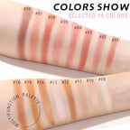 16 Colors Blush Contour Highlighter Makeup Palette, All-in-One Shimmer Silky Matte Mineral Blush Powder Palette, Face Sculpting Bronzer Blusher Illuminator Palette for a Natural Glowing