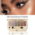 Glitter Eyeshadow Palette, Ultra-Shiny Sparkle Shimmer Eye Shadow with Fine Powder, Natural Pigment, Waterproof Sweat-Proof Long-Lasting Color, Shiny Multi-Color Nude Earth Tone Makeup Palette-6#