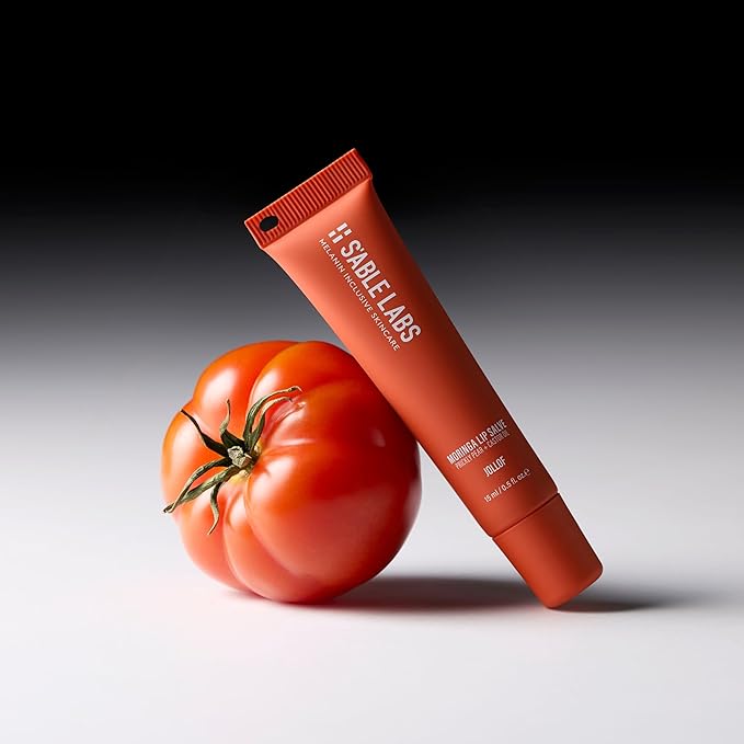 S'ABLE Labs - Moringa Lip Salve | Deeply Moisturize, Soften, Improve Lip Appearance | Prickly Pear + Castor Oil | Melanin-Inclusive Skincare (Jollof; 15 mL | 0.5 fl oz)