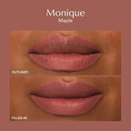 Thrive Causemetics Lip Filler Long-Wearing + Plumping Lip Liner, Shea Butter Hydrating Lip Plumper Retractable Lip Liner Pencil, Built In Sharpener, Vegan & Cruelty Free, Monique (Maple)