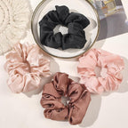 Hair Scrunchies for Women - Hair Ties No Damage Both for Thick Hair or Thin Hair Curl Hair No Crease Scrunchies Ponytail Holder No Hurt Your Hair