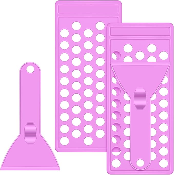 2 Sets Lip Balm Tray and (Purple)