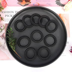 JessLab Spiral Hair Ties for Women, 10-Pack Traceless No-Damage Ponytail Holders, Coils Hair Bands for Girls, Assorted Colors