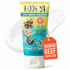 Hawaii Reef Compliant, Non-Nano Mineral Sunscreen 3oz Travel Size, (2) Pack 6oz Total, UVA/UVB Protection, Octinoxate-Oxybenzone Free, No Fragrance, PABA-Paraben free, Made in USA