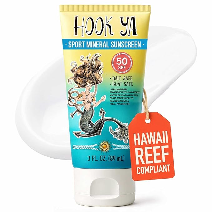 Hawaii Reef Compliant, Non-Nano Mineral Sunscreen 3oz Travel Size, (2) Pack 6oz Total, UVA/UVB Protection, Octinoxate-Oxybenzone Free, No Fragrance, PABA-Paraben free, Made in USA
