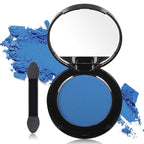 MEICOLY Single Blue Eyeshadow with Mirror and Mini Brush,Matte Halloween Sally Avatar Makeup Eye Shadow Powder,Waterproof Eyeshadow Palette,Talc-Free,Long Lasting Eye Makeup