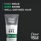 DOVE MEN + CARE Styling Gel 3 count Hair Taming Gel for a Strong Hold Hair Styling Product for Thicker and Healthier Looking Hair 7 oz