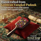 SIMETRA Wooden Paddle Hair Brush Unique Pattern Guinean Ovangkol Hardwood Bristles Hair Brushes for Women Wet Brush Detangling Brush for Scalp Massage for Men Kids for All Hair Types (Butterfly)