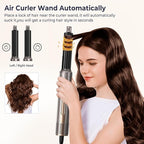 Hair Dryer Brush,Blow Dryer Brush with Attachments,110000 RPM Curly Twist 6 in 1 Air Style, Professional Ionic Hair Styling Tool, Left & Right Air Curler, Volumizer