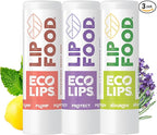 Eco Lips Lip Food - Nutrient Dense & Organic Lip Balm (Nourish, Plump and Protect)