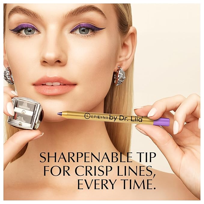 EPILYNX Eyeliner Pencil - Long Lasting Smudge Proof & Waterproof Eyeliner Pencil - Eye Liner Pencils - Hypoallergenic, Vegan, Gluten-Free Eye Pencil - Royal Purple Shimmer, 1.2ml