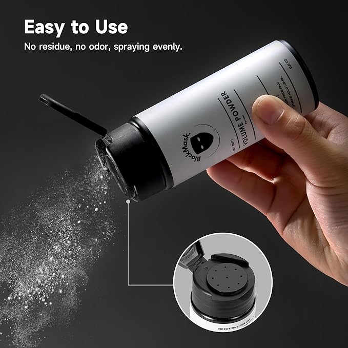 Hair Texture Powder for Men, Easy-to-Apply Styling Powder for Dry Hair Looks