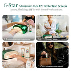 APUREE U V Nail Lamp Hand Screen: Hand Sunscreen SPF 50+/PA++++| UV Lights Protection Cream| Fragrance-Free & Hypoallergic Formula| For Nail Salon Home Use| Vegan & Cruelty Free| Deep Hydrate Moisture