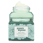 Poppy & Pout Sweet Mint Overnight Lip Mask – Refreshing Lip Treatment with Shea Butter & Beeswax – Cruelty Free, Recyclable Glass Jar (0.65 oz)