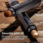 Neutral Brown Eyeshadow Stick Makeup 6PCS Set, Metallic Shimmer Matte Cream Eye Shadow Eyeliner Brightener Pencil Crayon - BROWN LATTE