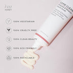 Hey Honey Skincare Propolis and Dead Sea Salt Microdermabrasion Facial Scrub For Sensitive Skin | Non-Abrasive Exfoliating Aimed Brighten Acne Scars, Remove Blackheads & Dead Skin Cells | 2.2 oz