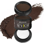 Sevich Hairline Powder - Root Touch Up Instantly Hair Color for Thinning Gray Coverage - Bald Spot Concealing Hair Powder for Women & Men - 48Hour Waterproof & Sweatproof - Med Brown