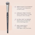 BK BEAUTY BRUSHES - ANGIE HOT & FLASHY A506 CONCEALER - Viral "Kitten Paw" Face Brush - Under-Eye Concealing and Contouring - Makeup Brushes