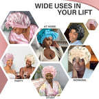 Silk Bonnet for Women 100% Mulberry Silk Sleep Cap 22 Momme Double Layer Hair Wrap for Curly Short Long Hair