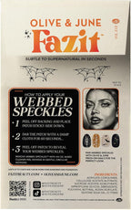 Fazit Makeup Patches - Halloween Webbed Speckles - Glow Up Make-Up Patches - Cute Glitter Makeup Accessories For Women - Cosmetic Glitter For Face