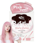eZn Pudding Hair Dye, Ammonia-Free, Semi-Permanent DIY Korean Hair Dye Color with Keratin, Odorless Gentle for Sensitive Skin No Skin Irritation (Pink Toner)