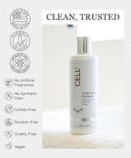 Invigorating Shampoo - Hair Growth Shampoo for Women & Men with Human Stem Cell Extract – Cleanses, Strengthens & Moisturizes to Support a Healthier Scalp & Fuller-Looking Hair - 8 oz