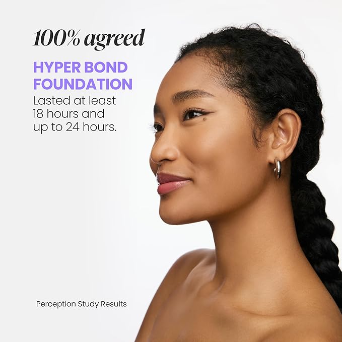 Wonderskin Hyper Bond All-Day Stay Serum Foundation – Waterproof, Transfer-Proof, 24HR Longwear Face Makeup with Niacinamide & Hyaluronic Acid – Lightweight, Natural Finish (Allure)