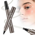 2PC Microblading Eyebrow Pencils for Women, 2026 New 3D Waterproof 4-Tip Magic Eyebrow Pencil With Micro-Fork Tip,Easy to Create a Natural Makeup Look, Suitable For All day use(Gray Brown)