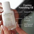 Aeterna ESSENZA - Nourishing Hair Oil with Linseed & UV Protection - Lightweight, Non-Greasy Formula - Sulfates, Parabens & Silicones Free | For All Hair Types - 30 ml
