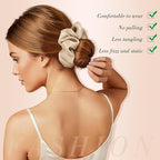 Large Satin Scrunchies, 8 Pack Sleepy Hair Tie Oversized 6inch Satin Scrunchies for Thick Hair Women Girl
